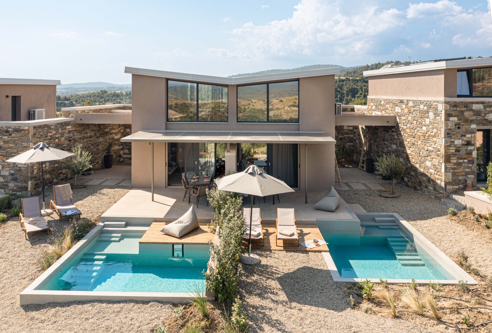 etheres - Nikiti villas pools